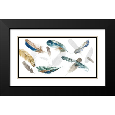 Feathery I Black Modern Wood Framed Art Print with Double Matting by Wilson, Aimee