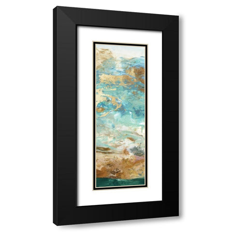 Seaside Abstract I Black Modern Wood Framed Art Print with Double Matting by Wilson, Aimee