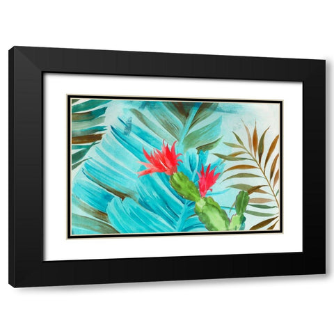 Tropical Mixing Black Modern Wood Framed Art Print with Double Matting by Wilson, Aimee