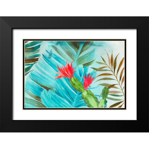 Tropical Mixing Black Modern Wood Framed Art Print with Double Matting by Wilson, Aimee