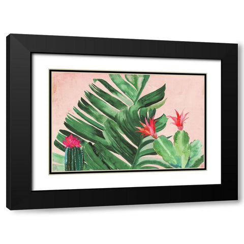 Tropical Paradise Black Modern Wood Framed Art Print with Double Matting by Wilson, Aimee