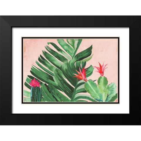 Tropical Paradise Black Modern Wood Framed Art Print with Double Matting by Wilson, Aimee