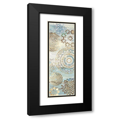 Blue Mosaic I  Black Modern Wood Framed Art Print with Double Matting by Aimee Wilson