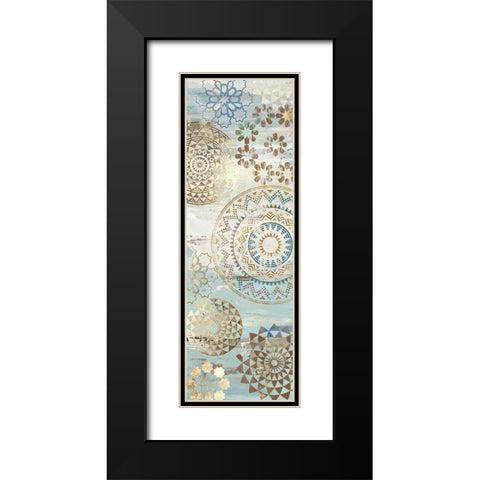 Blue Mosaic I  Black Modern Wood Framed Art Print with Double Matting by Aimee Wilson