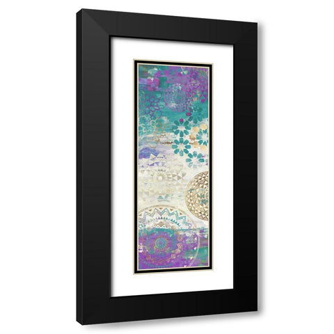 Purple Mosaic I  Black Modern Wood Framed Art Print with Double Matting by Aimee Wilson