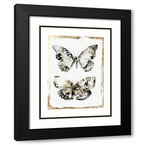 Butterfly Wings  Black Modern Wood Framed Art Print with Double Matting by Wilson, Aimee