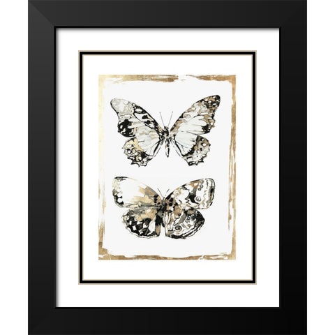 Butterfly Wings  Black Modern Wood Framed Art Print with Double Matting by Wilson, Aimee