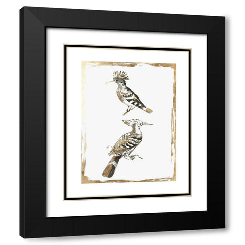 Perched Birds  Black Modern Wood Framed Art Print with Double Matting by Wilson, Aimee