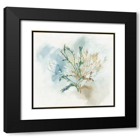 Green Coral II  Black Modern Wood Framed Art Print with Double Matting by Wilson, Aimee