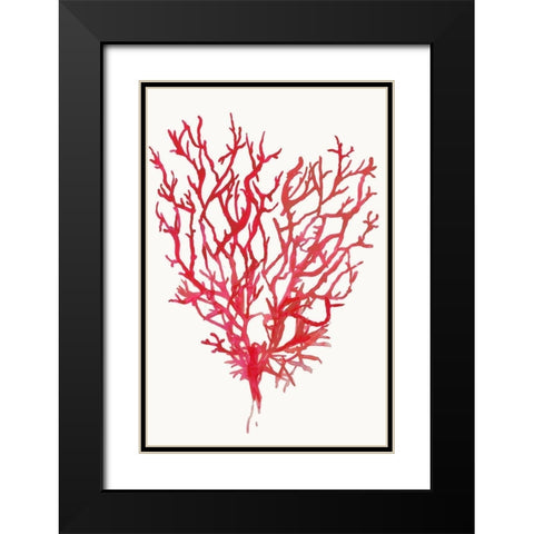 Red Reef Coral II  Black Modern Wood Framed Art Print with Double Matting by Wilson, Aimee