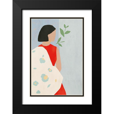 Margarita Black Modern Wood Framed Art Print with Double Matting by Wilson, Aimee