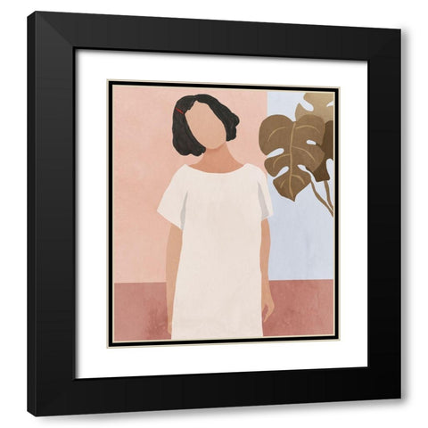 Standing in the Calm Black Modern Wood Framed Art Print with Double Matting by Wilson, Aimee
