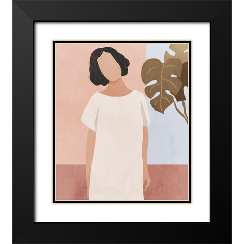 Standing in the Calm Black Modern Wood Framed Art Print with Double Matting by Wilson, Aimee