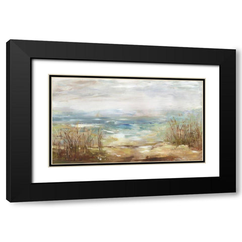 Parting Shores Black Modern Wood Framed Art Print with Double Matting by Wilson, Aimee