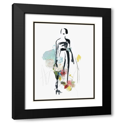 Fashion Flowers III Black Modern Wood Framed Art Print with Double Matting by Wilson, Aimee