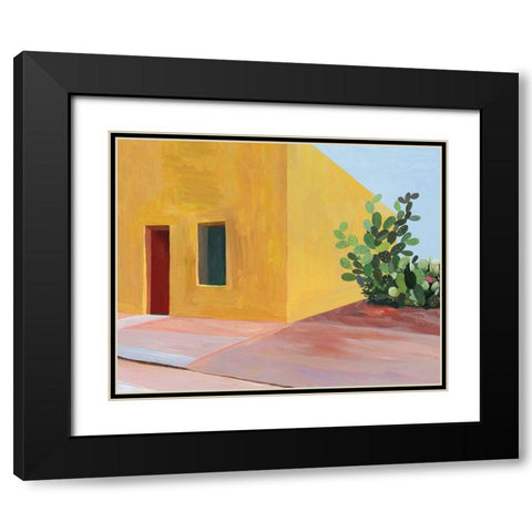 Tuscan Valley II Black Modern Wood Framed Art Print with Double Matting by Wilson, Aimee