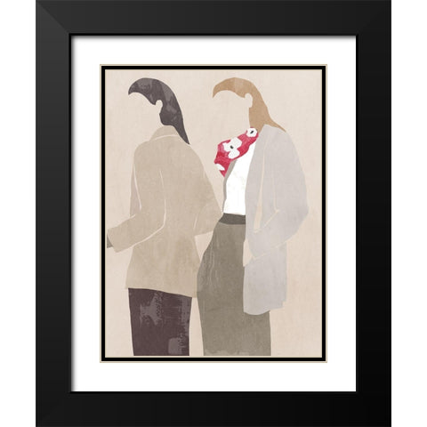 Woman in Scarf I  Black Modern Wood Framed Art Print with Double Matting by Wilson, Aimee
