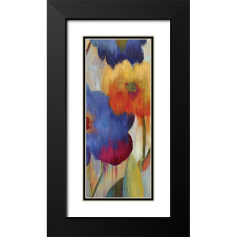 Jardin Ikat I - Mini Black Modern Wood Framed Art Print with Double Matting by Wilson, Aimee