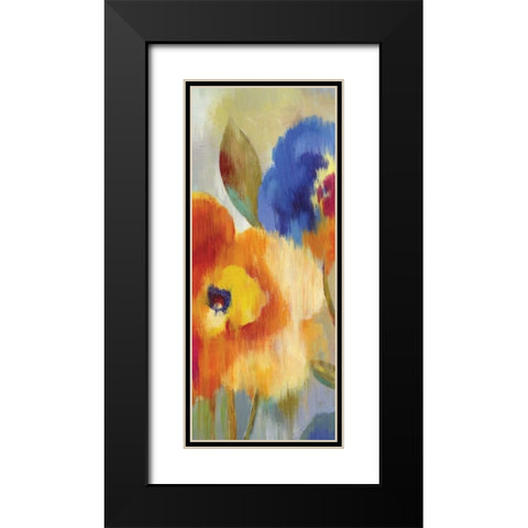 Jardin Ikat II - Mini Black Modern Wood Framed Art Print with Double Matting by Wilson, Aimee