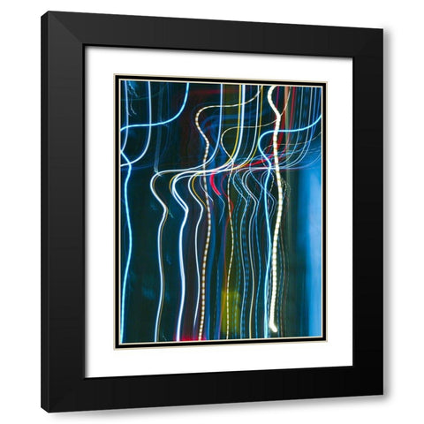 Stems I Black Modern Wood Framed Art Print with Double Matting by Cooke, William