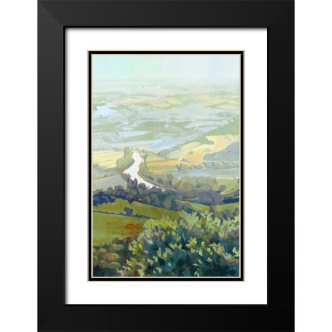 Lemon Landscape II Black Modern Wood Framed Art Print with Double Matting by Wilde, Susan