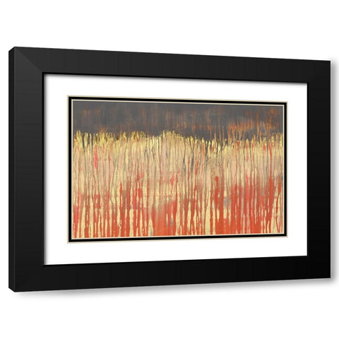 Pink Landscape II Black Modern Wood Framed Art Print with Double Matting by Wilde, Susan