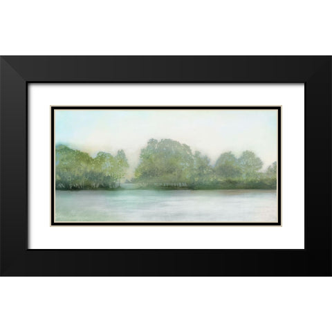Lakeshore Black Modern Wood Framed Art Print with Double Matting by Wilde, Susan
