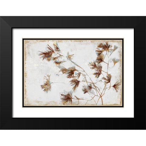 Golden Pine Braches II  Black Modern Wood Framed Art Print with Double Matting by Wilde, Susan