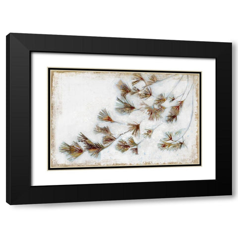 Golden Pine Braches III  Black Modern Wood Framed Art Print with Double Matting by Wilde, Susan