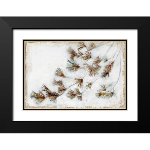 Golden Pine Braches III  Black Modern Wood Framed Art Print with Double Matting by Wilde, Susan