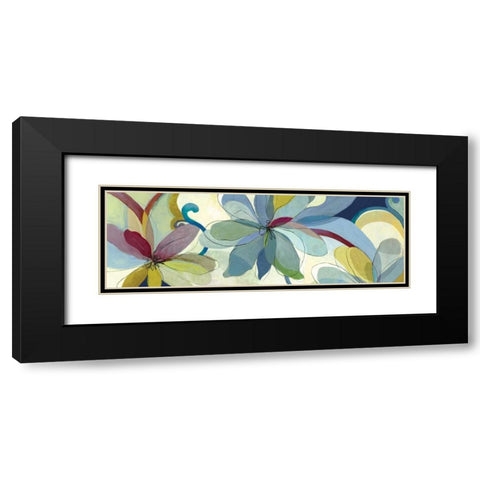 Silk Flowers I Black Modern Wood Framed Art Print with Double Matting by Wilson, Aimee