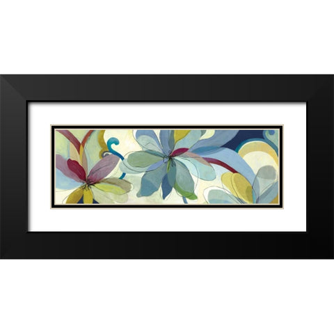 Silk Flowers I Black Modern Wood Framed Art Print with Double Matting by Wilson, Aimee