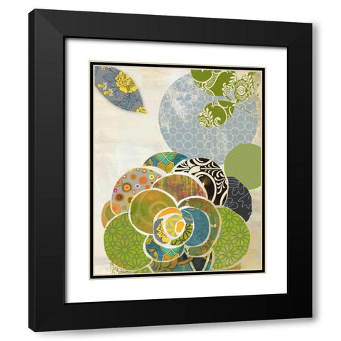 Arabeska II Black Modern Wood Framed Art Print with Double Matting by Wilson, Aimee