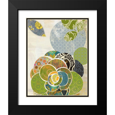 Arabeska II Black Modern Wood Framed Art Print with Double Matting by Wilson, Aimee