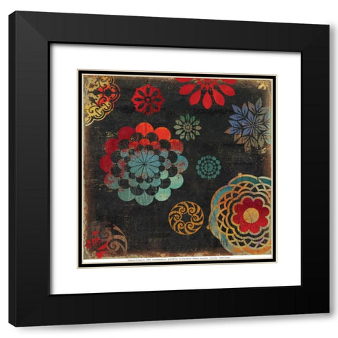 Vivian II Black Modern Wood Framed Art Print with Double Matting by Wilson, Aimee