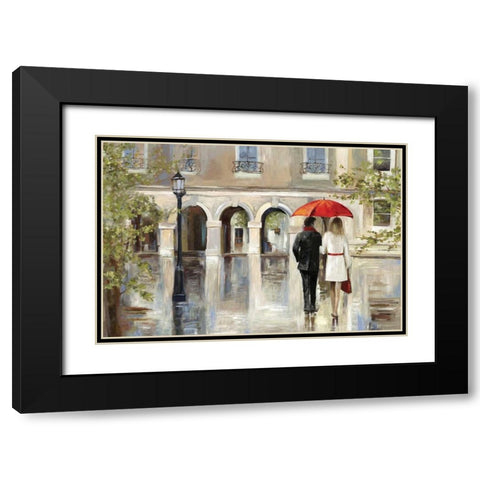 Rendezvous Black Modern Wood Framed Art Print with Double Matting by Wilson, Aimee