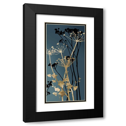 Twilight Botanicals I Black Modern Wood Framed Art Print with Double Matting by Wilson, Aimee