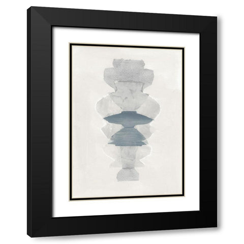 Amphora II Black Modern Wood Framed Art Print with Double Matting by Cartissi