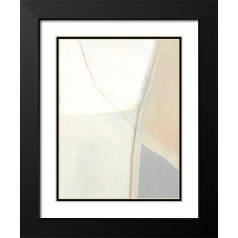In Neutral II Black Modern Wood Framed Art Print with Double Matting by Cartissi