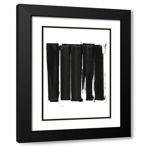 Black Bars II  Black Modern Wood Framed Art Print with Double Matting by Cartissi