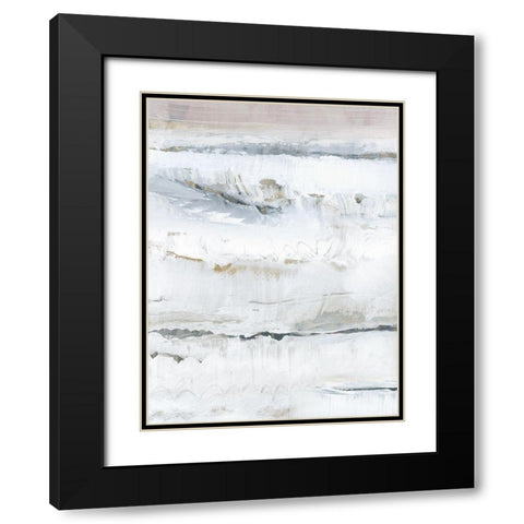 Melting Ice II Black Modern Wood Framed Art Print with Double Matting by cartissi