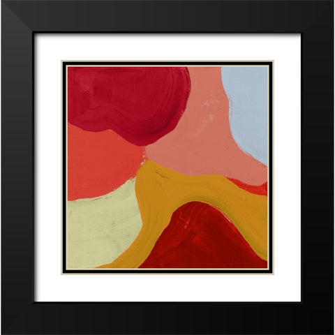 Red Clouds III Black Modern Wood Framed Art Print with Double Matting by Cartissi