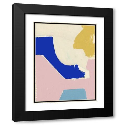 Playful VII Black Modern Wood Framed Art Print with Double Matting by Cartissi