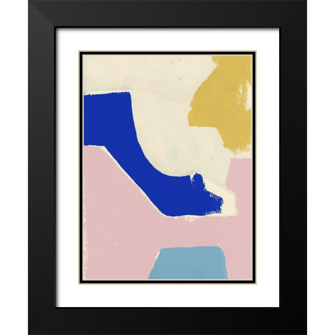 Playful VII Black Modern Wood Framed Art Print with Double Matting by Cartissi