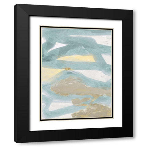 Pale Light II Black Modern Wood Framed Art Print with Double Matting by Cartissi