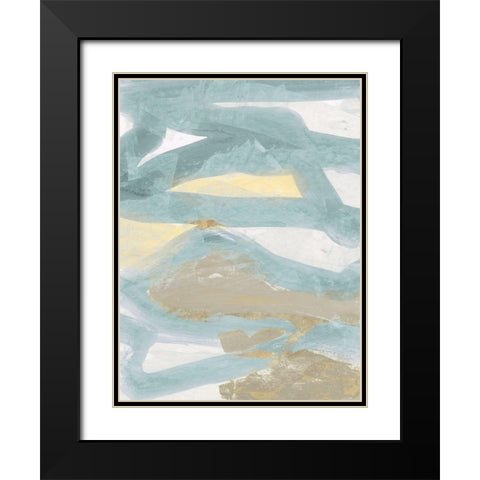 Pale Light II Black Modern Wood Framed Art Print with Double Matting by Cartissi