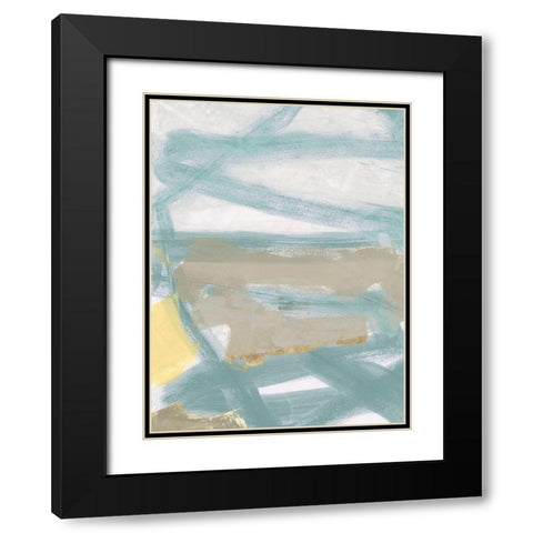 Pale Light III Black Modern Wood Framed Art Print with Double Matting by Cartissi