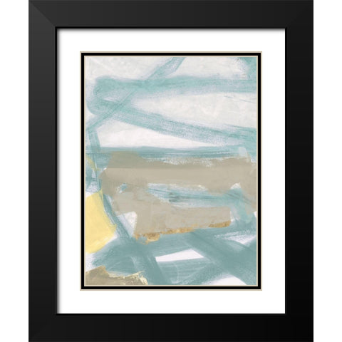 Pale Light III Black Modern Wood Framed Art Print with Double Matting by Cartissi