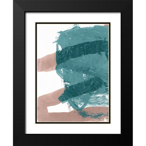 Bounce I  Black Modern Wood Framed Art Print with Double Matting by Cartissi