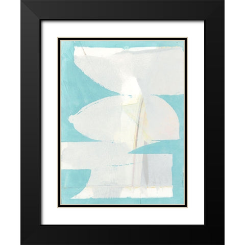 Carve I  Black Modern Wood Framed Art Print with Double Matting by Cartissi